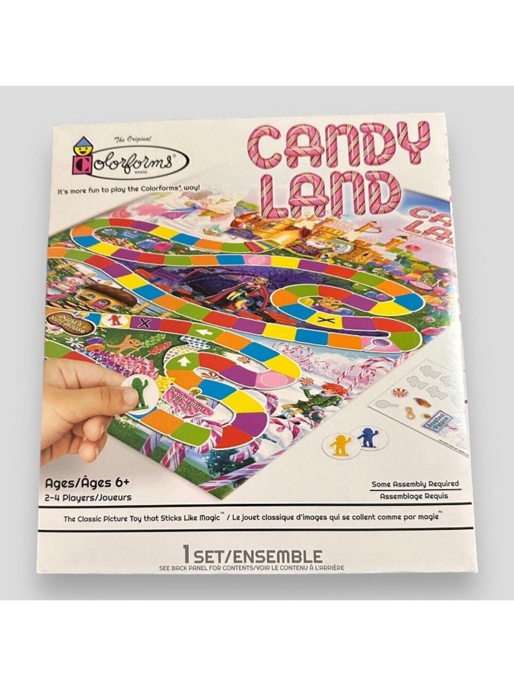 Colorforms Candy Land Game Set It’s More Fun To Play The Colorform Way NEW